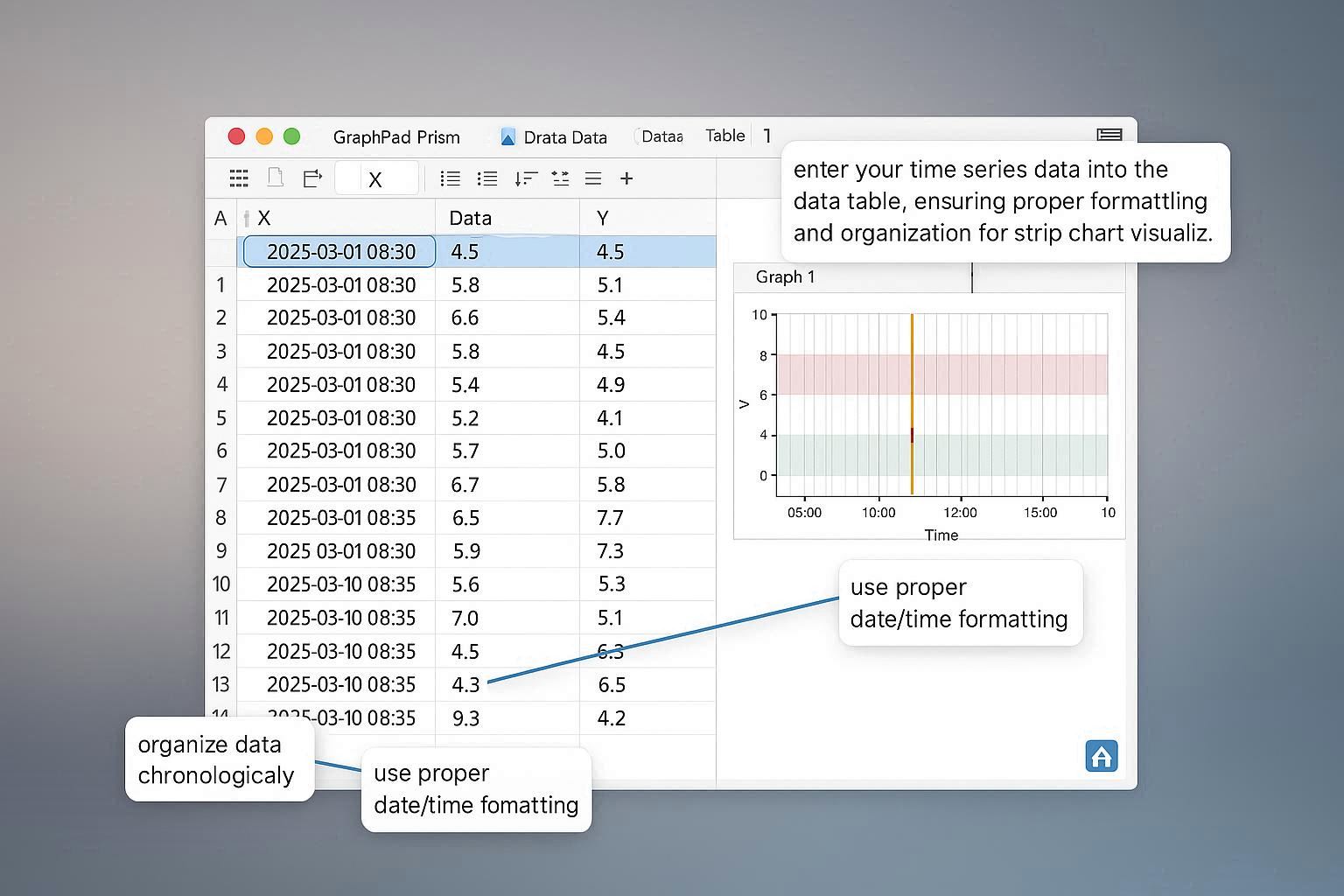 Data Entry in Prism